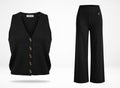 Romy Yelek ve Pantolon Triko Set