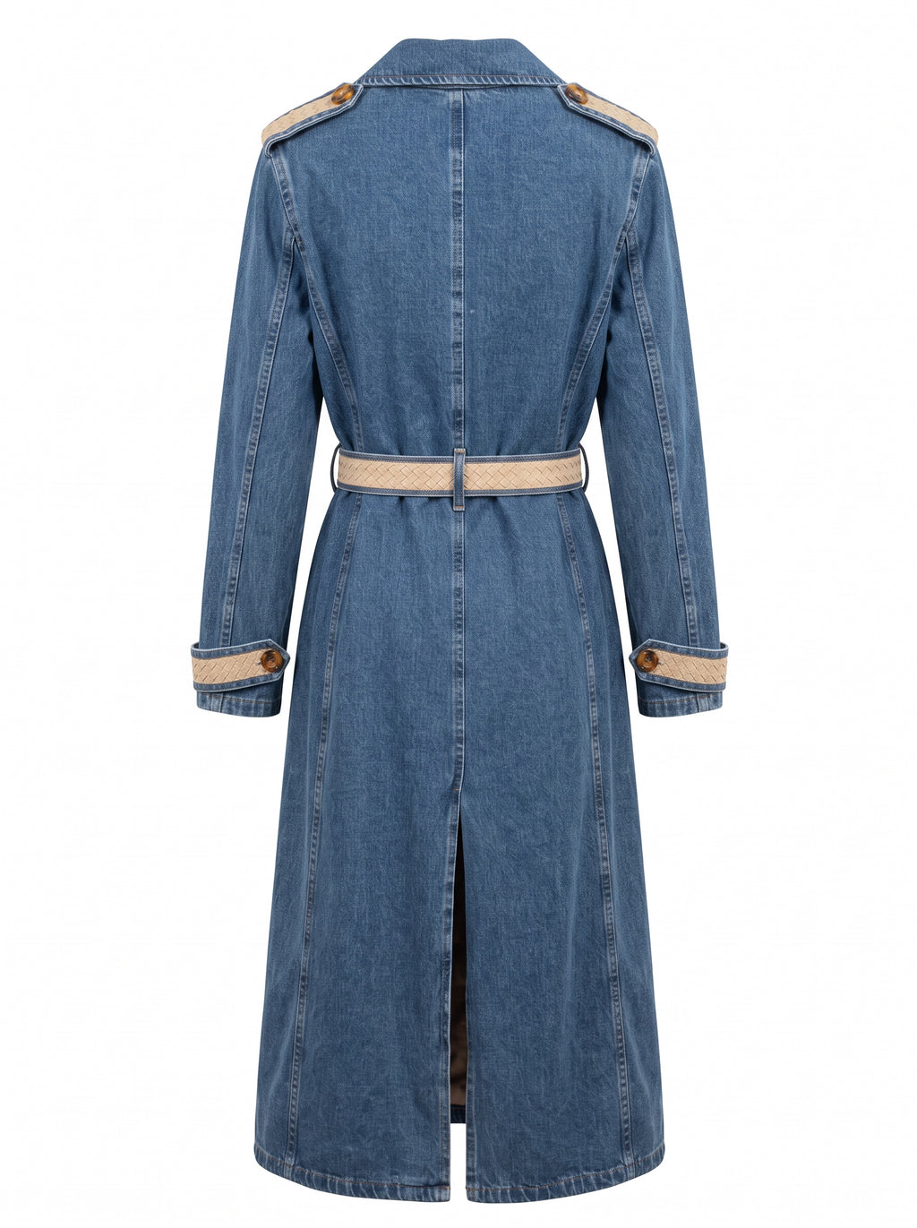 The Icon Denim Süet Trençkot