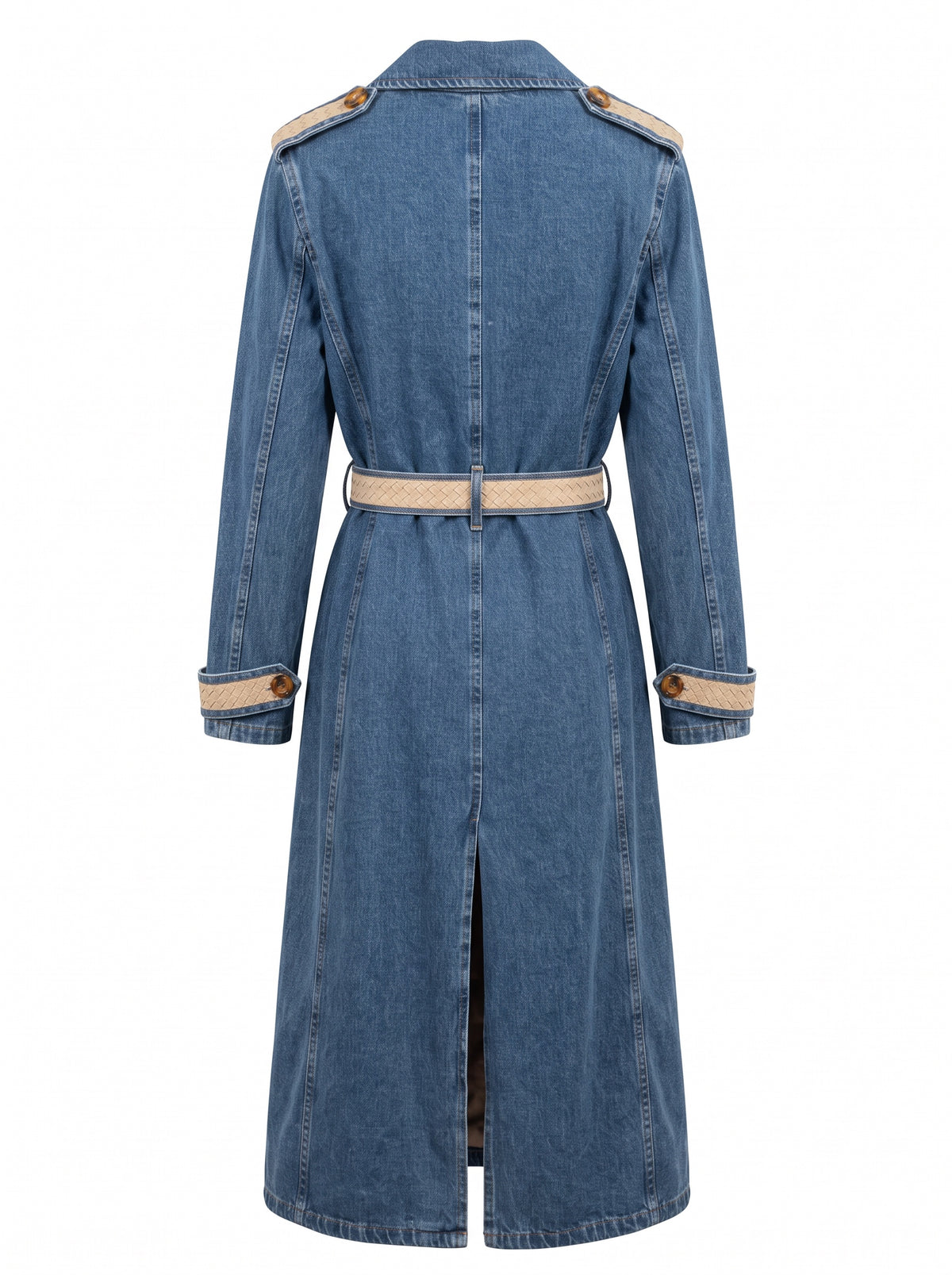 The Icon Denim Süet Trençkot