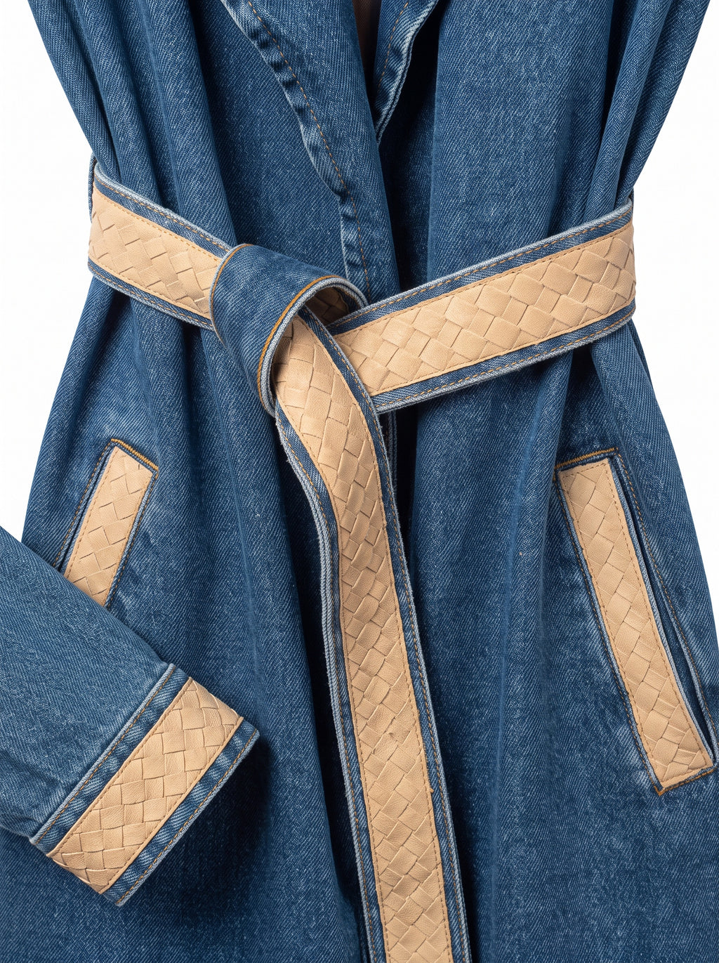 The Icon Denim Süet Trençkot